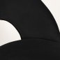 Preview: "Jyll" bar stool made of black velvet and legs made of black solid beech