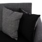 Preview: SCHLAFCOUCH 2 SITZ RHONA GRAU-SCHWARZ MIT STAURAUM 150x88x80