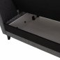Preview: SCHLAFCOUCH 2 SITZ RHONA GRAU-SCHWARZ MIT STAURAUM 150x88x80