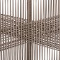 Preview: Sofa 2-Sitzer Aluminium Bambus-Optik mit Seil Beige 122x60x89 cm