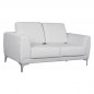 Preview: Sofa 2-Sitzer "Kenzie" mit weißem PU 142x81x81 cm