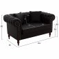 Preview: ΚΑΝΑΠΕΣ 2ΘΕΣΙΟΣ CIELLE ΣΕ ΧΡΩΜΑ ΚΑΦΕ 152x85x80 εκ. WW3184.03