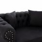 Preview: SOFA 2-SITZER CIELLE MIT SCHWARZ PU 152x85x80 cm