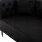 Preview: SOFA 2-SITZER CIELLE MIT SCHWARZ PU 152x85x80 cm