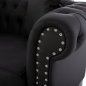 Preview: SOFA 2-SITZER CIELLE MIT SCHWARZ PU 152x85x80 cm