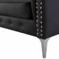 Preview: SOFA 2-SITZER CIELLE MIT SCHWARZ PU 152x85x80 cm