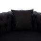 Preview: SOFA 2-SITZER CIELLE MIT SCHWARZ PU 152x85x80 cm