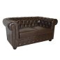 Preview: Chesterfield-sofa-zweisitzer-in-braun-kunstleder-woodwell.de