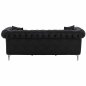 Preview: SOFA 3 SITZ CIELLE MIT SCHWARZEM PU 213x90x82 cm