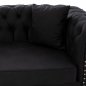 Preview: SOFA 3 SITZ CIELLE MIT SCHWARZEM PU 213x90x82 cm