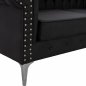 Preview: SOFA 3 SITZ CIELLE MIT SCHWARZEM PU 213x90x82 cm