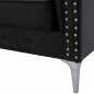 Preview: SOFA 3 SITZ CIELLE MIT SCHWARZEM PU 213x90x82 cm