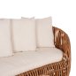 Preview: SOFA-LOUNGER LANTRY NATURRATTAN – WEIßE KISSEN 215x60x78 cm
