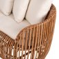 Preview: SOFA-LOUNGER LANTRY NATURRATTAN – WEIßE KISSEN 215x60x78 cm