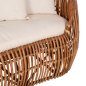 Preview: SOFA-LOUNGER LANTRY NATURRATTAN – WEIßE KISSEN 215x60x78 cm