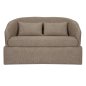 Preview: SOFA 2-SITZER BEIGER STOFF-METALLGESTELL 128x72x74Hcm