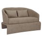 Preview: SOFA 2-SITZER BEIGER STOFF-METALLGESTELL 128x72x74Hcm
