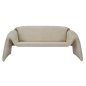 Preview: SOFA 2-SITZER TREK METALLGESTELL UND BEIGEM STOFF 160x80x63Hcm