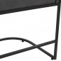 Preview: SOFA 2-SITZER IN GRAU T.NUBUK & METALL SCHWARZ 64x120x97 cm