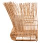 Preview: SOFA OUTDOORS ZEPHYR RATTANSTÜCKE IN NATUR – KISSENSET IN BEIGE 200x120x142Hcm