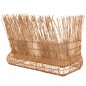 Preview: SOFA OUTDOORS ZEPHYR RATTANSTÜCKE IN NATUR – KISSENSET IN BEIGE 200x120x142Hcm