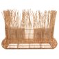 Preview: SOFA OUTDOORS ZEPHYR RATTANSTÜCKE IN NATUR – KISSENSET IN BEIGE 200x120x142Hcm