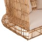 Preview: SOFA OUTDOORS ZEPHYR RATTANSTÜCKE IN NATUR – KISSENSET IN BEIGE 200x120x142Hcm
