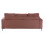 Preview: SOFA ECKE REVERSIBLE SANTINO SAMT ROTEN APFEL 190x75-128x82Y cm.