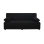 Preview: 3-Sitzer Schlaf-Sofa EGE mit Stauraum | In Schwarz