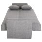 Preview: SCHLAFSOFA 3-SITZER ANDRE ANTHRAZIT-STOFF-STAUBRAUM 214x82x84Hcm