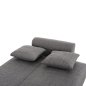 Preview: SCHLAFSOFA 3-SITZER ANDRE ANTHRAZIT-STOFF-STAUBRAUM 214x82x84Hcm