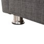 Preview: SCHLAFSOFA 3-SITZER ANDRE ANTHRAZIT-STOFF-STAUBRAUM 214x82x84Hcm