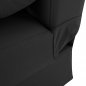 Preview: SCHLAFSOFA "ANDRI" 3-SITZER SCHWARZ 180x72x77 cm