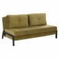 Preview: SCHLAFCOUCH AUS SAMT IN OLIVE GRÜN 2½ SITZE 150x87x79 cm
