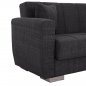 Preview: 2-Sitzer-Schlafsofa in grau, 180x84x88 cm