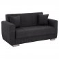 Preview: 2-Sitzer-Schlafsofa in grau, 180x84x88 cm