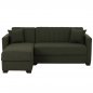 Preview: SCHLAFSOFA ECKE REVERSIBEL OLIVGRÜN 200x133x77cm