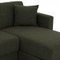 Preview: SCHLAFSOFA ECKE REVERSIBEL OLIVGRÜN 200x133x77cm