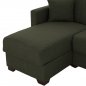 Preview: SCHLAFSOFA ECKE REVERSIBEL OLIVGRÜN 200x133x77cm