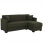 Preview: SCHLAFSOFA ECKE REVERSIBEL OLIVGRÜN 200x133x77cm
