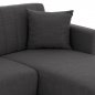 Preview: SCHLAFSOFA ECKE REVERSIBEL GRAU 200x133x77cm
