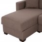 Preview: SCHLAFSOFA ECKE REVERSIBEL BRAUN 200x133x77cm