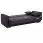 Preview: 3-Sitzer-Schlafsofa in grau, 215 x 80 x 77 cm