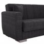 Preview: 3-Sitzer-Schlafsofa in grau, 215 x 80 x 77 cm