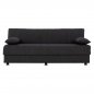 Preview: SCHLAFSOFA "ANDRI" 3-SITZER GRAU 180x72x77 cm