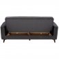 Preview: SCHLAFSOFA "PORTMAN" 3-SITZER IN GRAU 210x80x87 cm