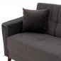 Preview: SCHLAFSOFA "PORTMAN" 2-SITZER IN GRAU 140x80x87 cm