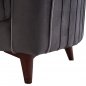 Preview: SCHLAFSOFA "PORTMAN" 2-SITZER IN GRAU 140x80x87 cm