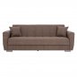 Preview: 3-Sitzer-Schlafsofa in beige, 215 x 80 x 77 cm
