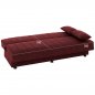 Preview: SCHLAFSOFA "ANDRI" 3-SITZER ROT 180x72x77 cm